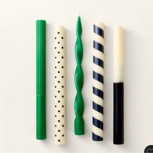 Kate spade x target tapered candles Green and Black Candle Set nwt